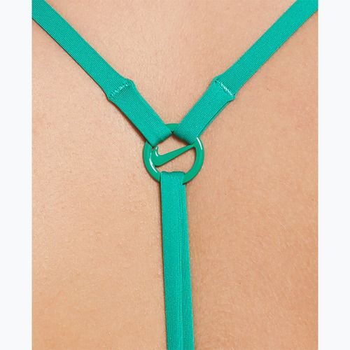 Moteriškas vientisas plaukimo kostiumas Nike Swoosh Link Y-Back stadium green