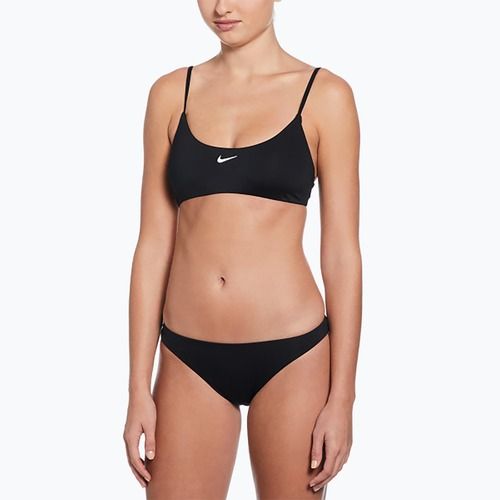 Moteriškas dviejų dalių plaukimo kostiumas Nike Essential Bralette Bikini black