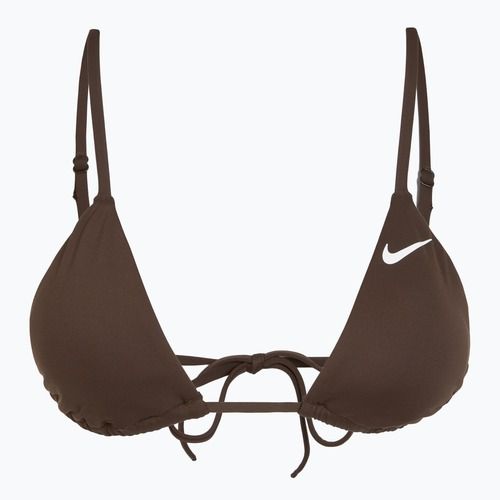 Plaukimo kostiumo viršus Nike Essential Triangle Bikini baroque brown