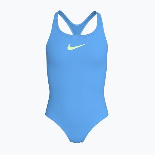 Vaikiškas vientisas plaukimo kostiumas Nike Essential Racerback university blue