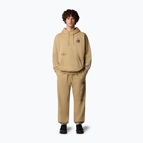 Džemperis The North Face Mountain Cleanup Over Hoodie khaki stone