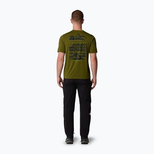 Vyriškas trikotažinis marškinėlis The North Face Foundation Mountains Faces Tee forest olive