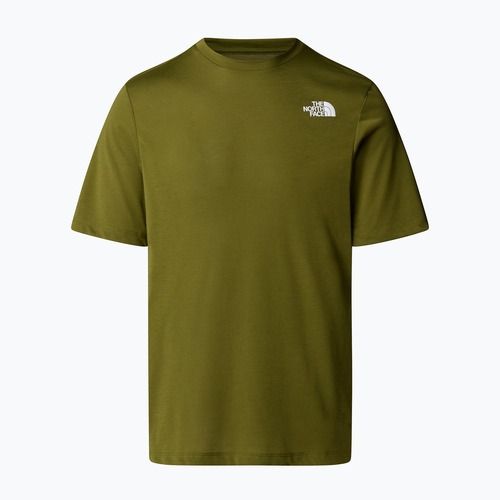 Vyriškas trikotažinis marškinėlis The North Face Foundation Mountains Faces Tee forest olive