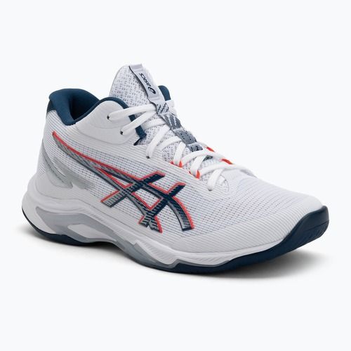 Vyriški batai ASICS Netburner Ballistic FF 4 balta/mako mėlyna