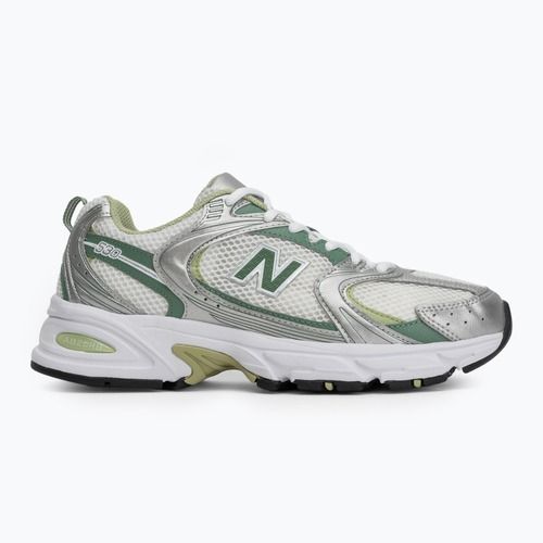 New Balance 530 sidabrinio metalo/žalios spalvos bateliai