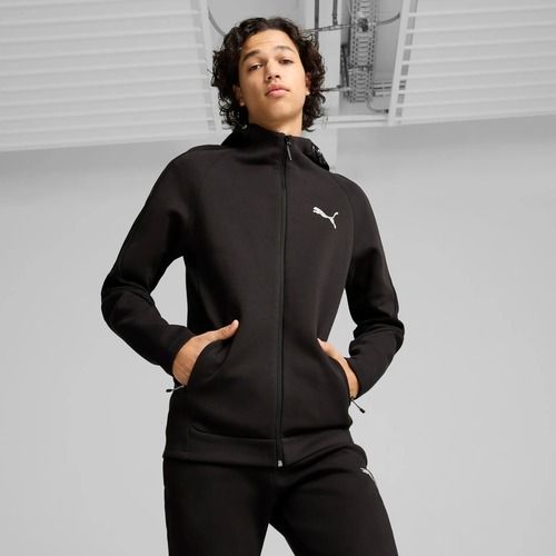 Vyriški džemperiai PUMA Evostripe Hoodie FZ DK puma black