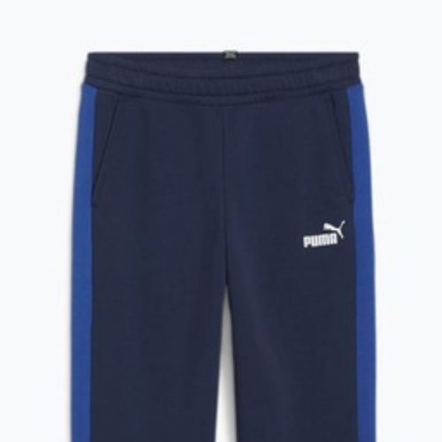 Vaikų PUMA ESS Block sportinės kelnės TR cobalt glazūra