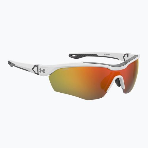 Vyriški akiniai nuo saulės Under Armour Yard Pro matte white/orange multilayer oleophobic