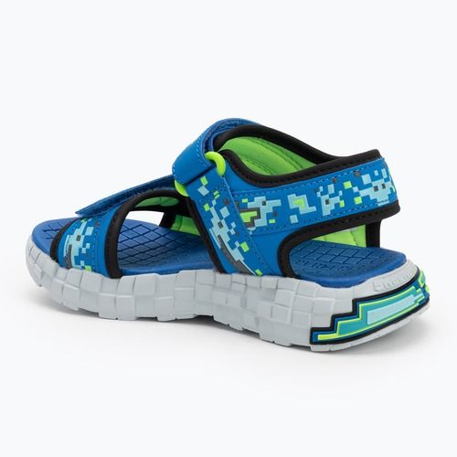 Vaikiškos basutės SKECHERS Mega Splash black/blue/lime