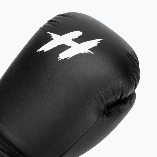 Bokso pirštinės HOOK FIGHTING Ready to Fight odinės juodos