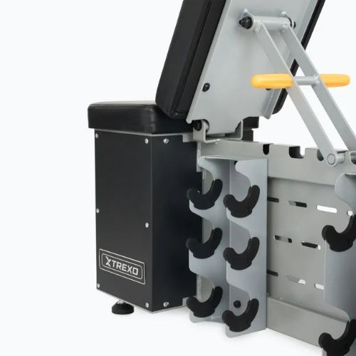 Treniruočių suolelis XTREXO Storage Juodas reguliuojamas