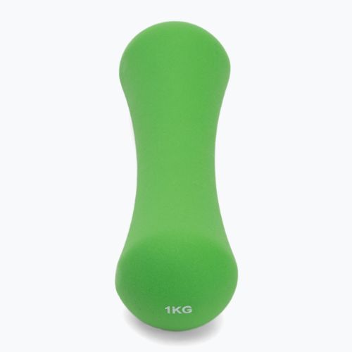 Neopreno hantelis TREXO TX0-B4M008 1 kg žalias