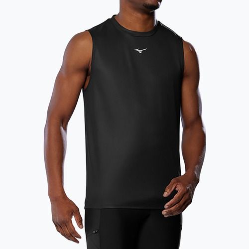 Vyriški bėgimo marškinėliai Mizuno Core Graphic Sleeveless black oni