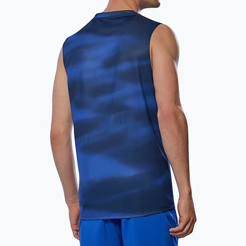 Vyriški bėgimo marškinėliai Mizuno Core Graphic Sleeveless reflex blue