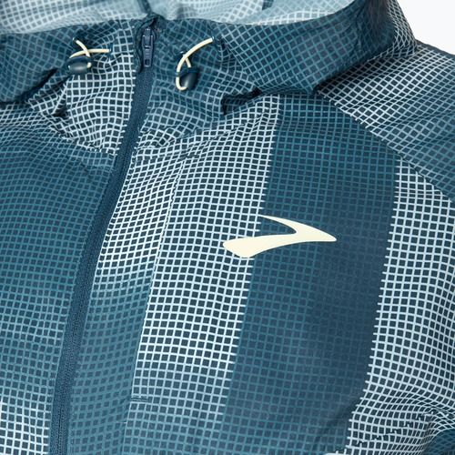 Vyriška bėgimo striukė Brooks Canopy indigo rush/altitude print