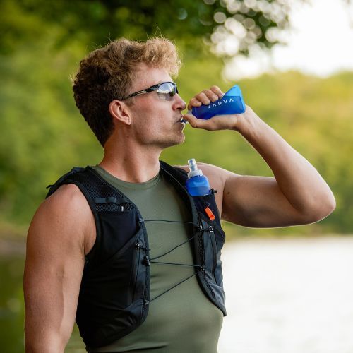 Softflask KADVA Flowbie 150 ml mėlynas