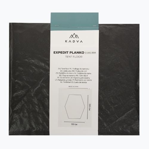KADVA Planko grindys Expedit 2 PRO palapinei, juodos spalvos