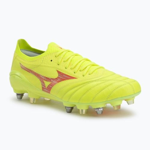 Vyriški futbolo batai Mizuno Morelia Neo IV β Elite MIX safety yellow/fiery coral 2/safety yellow