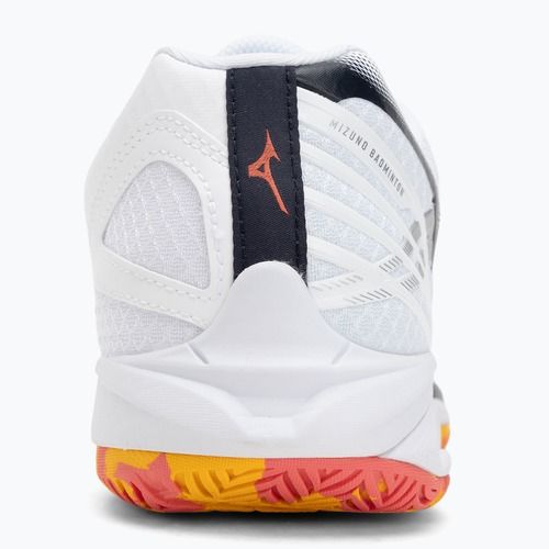 Badmintono batai Mizuno Wave Claw 3 white/citrus/calypso coral