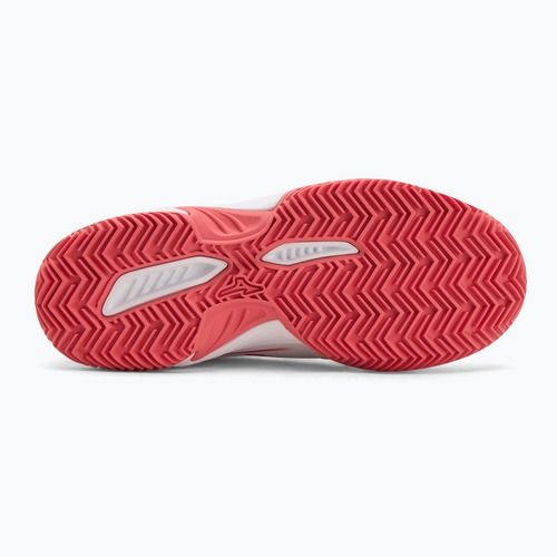 Vaikiški teniso batai Mizuno Break Shot 5 Jr CC white/blue granite/calypso coral