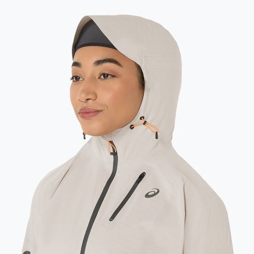 Moteriška bėgimo striukė ASICS Fujitrail Elite Waterproof cream