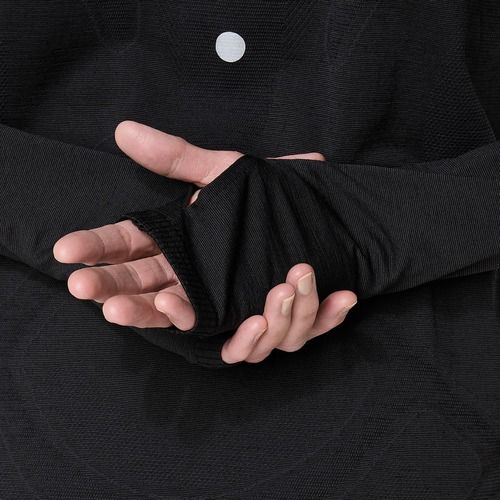 Moteriški bėgimo marškinėliai ilgomis rankovėmis ASICS Road Winter Seamless performance black