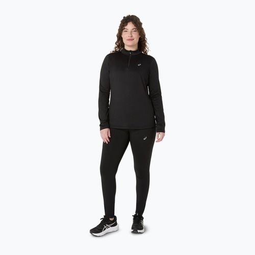 Moteriški bėgimo marškinėliai ilgomis rankovėmis ASICS Core LS Half Zip Winter performance black