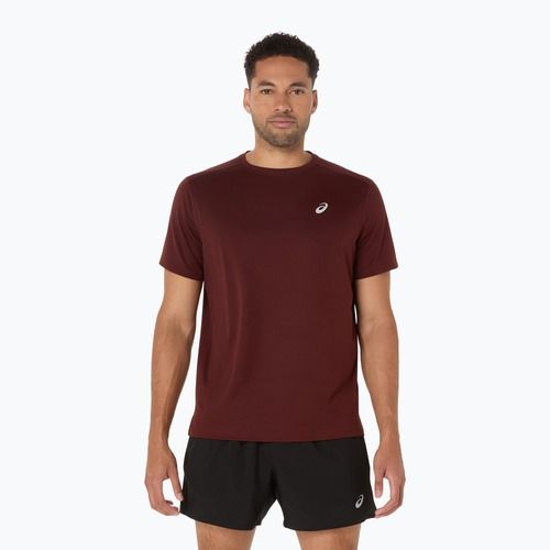 Vyriški bėgimo marškinėliai ASICS Core dark red planet