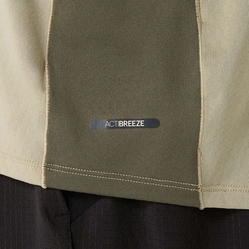 Vyriški bėgimo marškinėliai ASICS Fujitrail Elite Top khaki/mantle green