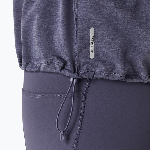 Moteriški bėgimo marškinėliai ASICS Nagino Run Adjustable Top indigo fog