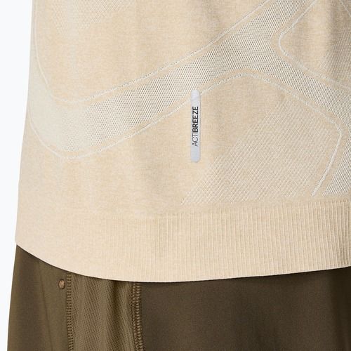 Vyriški bėgimo marškinėliai ilgomis rankovėmis ASICS Road Seamless LS cream