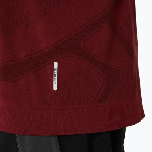 Vyriški bėgimo marškinėliai ilgomis rankovėmis ASICS Road Seamless LS dark red planet
