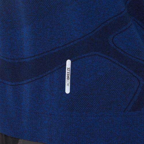 Vyriški bėgimo marškinėliai ASICS Road Seamless illusion blue/glow yellow