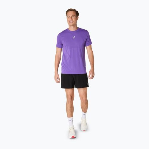 Vyriški bėgimo marškinėliai ASICS Road Seamless edo purple