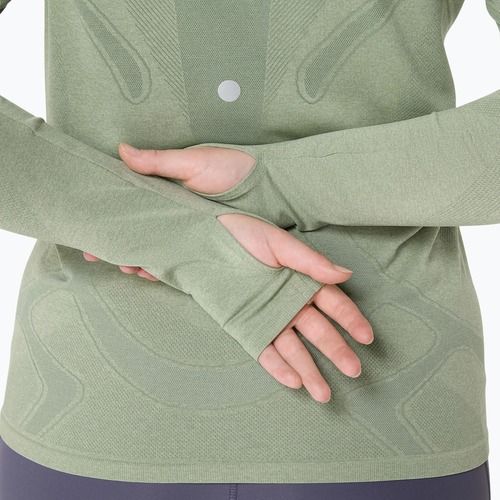 Moteriški bėgimo marškinėliai ilgomis rankovėmis ASICS Road Seamless LS monument blue/whisper green