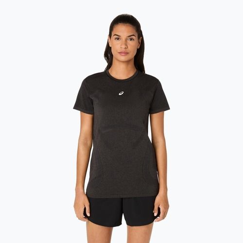 Moteriški bėgimo marškinėliai ASICS Seamless performance black