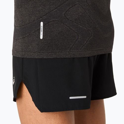 Moteriški bėgimo marškinėliai ASICS Seamless performance black