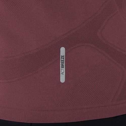 Moteriški bėgimo marškinėliai ASICS Seamless dark currant/port royal