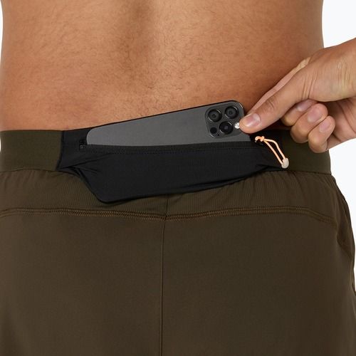 Vyriški bėgimo šortai ASICS Road 5IN brown stone