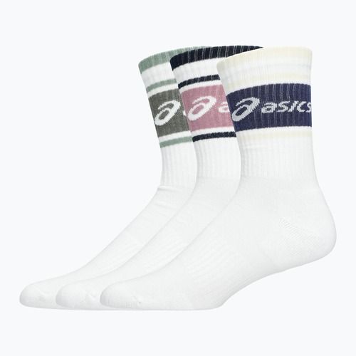 Kojinės ASICS Logo Crew 3 pary monument blue/indigo fog/rubble red