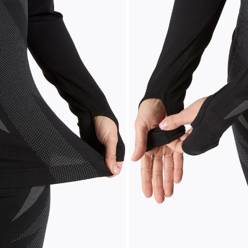 Moteriškų termoaktyvių apatinių komplektas KADVA ALPINESTEP THERMO LIGHT PLUS be siūlių, juodos spalvos