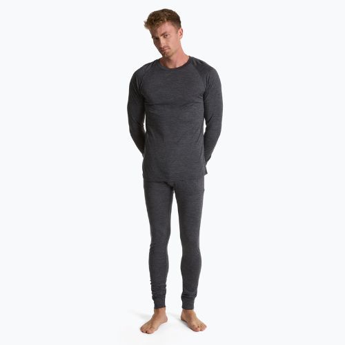 Vyriškas termoaktyvus džemperis 100% WOOLCANO MERINO TOP0538 gray