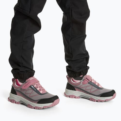Vaikiški žygio batai KADVA Rocky Trail Low WaterProof Softshell pilki