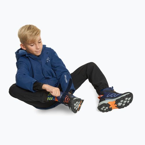 Vaikiški žygio batai KADVA Rocky Trail Mid WaterProof Softshell tamsiai mėlyni