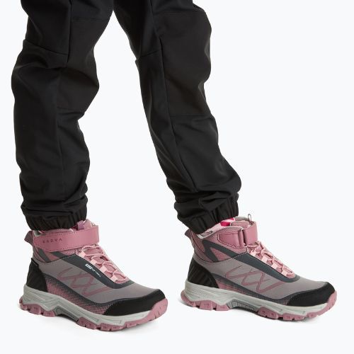 Vaikiški žygio batai KADVA Rocky Trail Mid WaterProof Softshell pilki