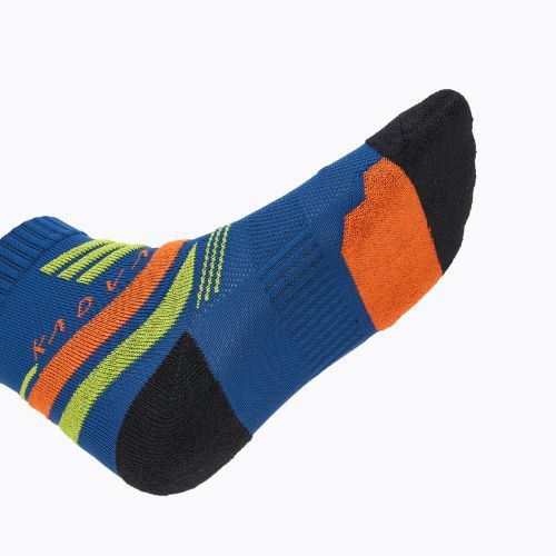 Vaikiškos kojinės KADVA Stride Coolmax 2 pairs navy / green / orange