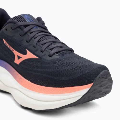 Moteriški bėgimo batai Mizuno Wave Sky 9 odyssey gray/striking coral/iris bloom