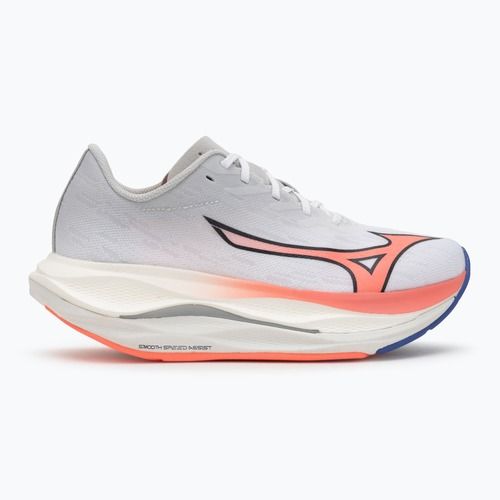 Moteriški bėgimo batai Mizuno Wave Rebellion Flash 3 white/striking coral/iris bloom