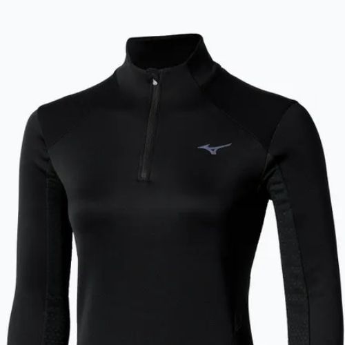 Moteriškas bėgimo džemperis Mizuno Active Warm Half Zip black