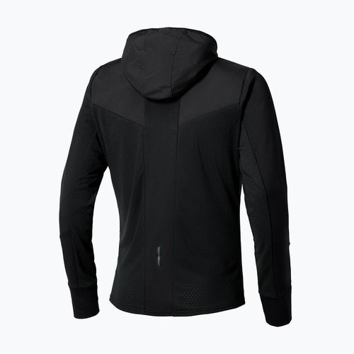 Vyriška bėgimo striukė Mizuno Warmalite Hybrid Full Zip Hooded black